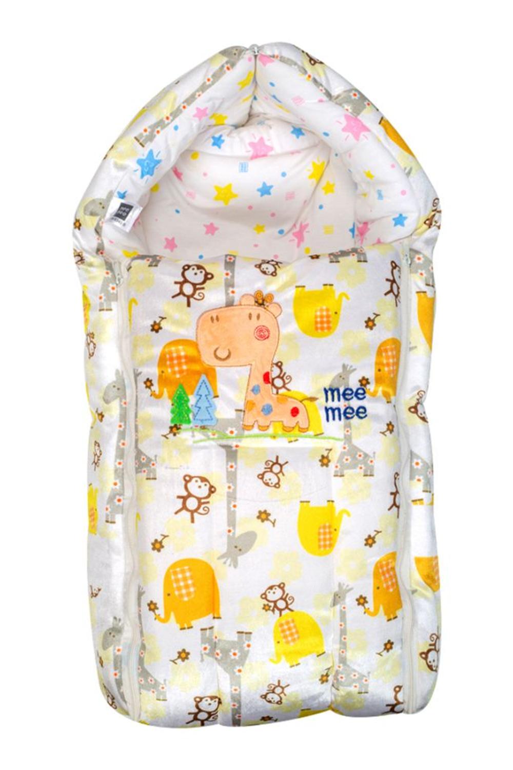 Mee Mee 3 in 1 Baby Carry Nest Sleeping Bag and Mattress (Yellow)